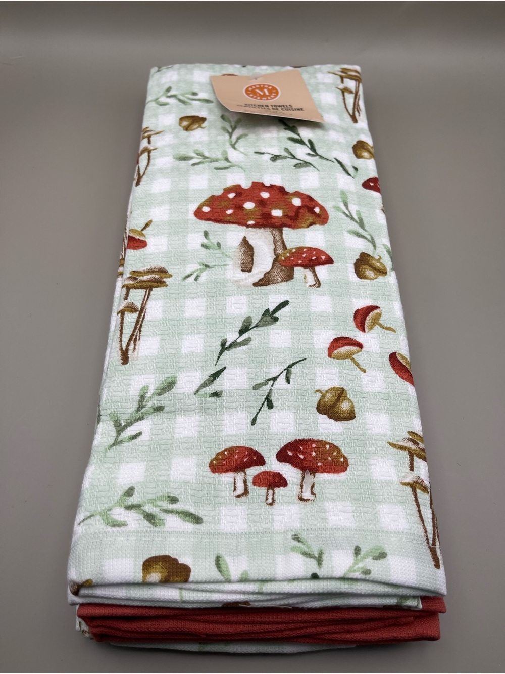 Martha Stewart Mushroom Kitchen Towel 3-Pack Set, Burnt Orange/Green/White,
NWT - Picture 7 of 8